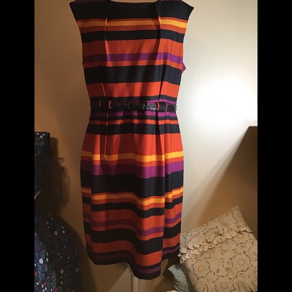 Women’s size 16 Emma Michele sleeveless dress with belt - Picture 1 of 12